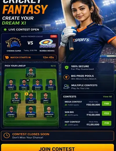 6167bet (6167 bet) fantasy cricket & matchday visual 3